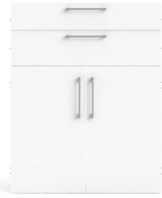 Fehér moduláris polcrendszer elem 84x105 cm Prima – Tvilum