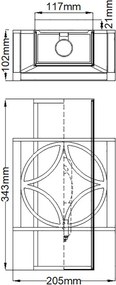 Feiss REMY FE-REMY1 Fali lámpa 1x60W/E14