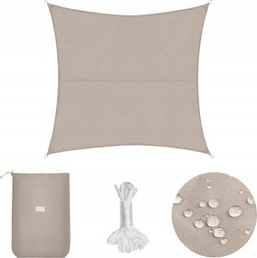 Napvitorla Napellenző Tetővédelem Uv Védelem 200 X 200 Cappucino