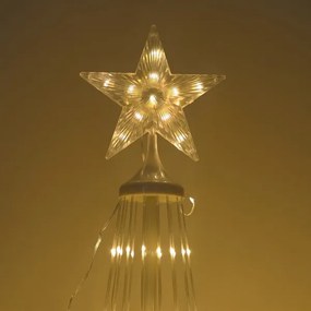 LED RGBW, dimmelhető kültéri karácsonyi dekoráció LED/4W/230V 180 cm IP44 + távirányító