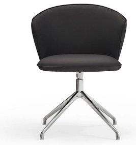 Fekete kárpitozott étkezőfotel szett 2 db-os Add – Teulat