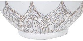 Fehér-aranyszínű asztali lámpa textil búrával (magasság 59 cm) Atene – Mauro Ferretti