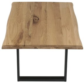 Dohányzóasztal 110x70cm, tömörfa, tölgyfa, KS-F110U DUB