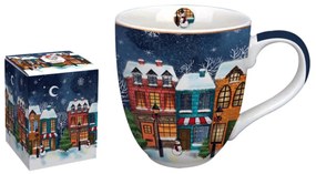 Karácsonyi porcelán nagyméretű bögre Christmas City