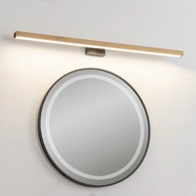Brilagi-LED fürdőszobai tükörmegvilágítás WOODY MIRROR LED/15W/230V IP44 tölgy/fekete
