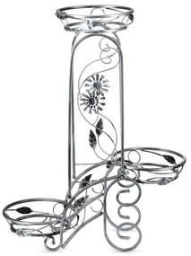 Virágállvány 88x65 cm ezüst