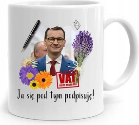 Bögre Politikus Miniszterelnök Mateusz Morawiecki Pis