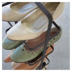 Fekete fém cipőtartó állvány Tower Shoe Rack – YAMAZAKI