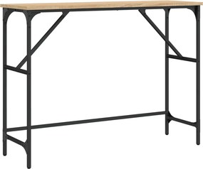vidaXL sonoma tölgy színű szerelt fa dohányzóasztal 100x32x75 cm