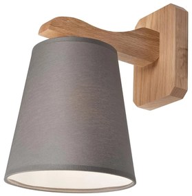 Fali lámpa ANDREA 1xE27/60W/230V tölgy/szürke