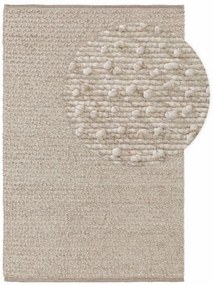 Gyapjú szőnyeg Lana bézs 80x150 cm
