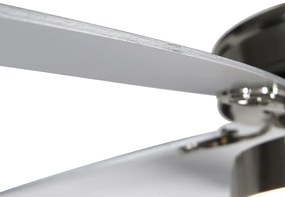 Acél mennyezeti ventilátor távirányítóval, LED-del - Malaki