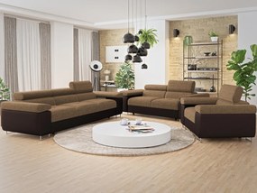 Ülőgarnitúra 3+2+1 Terazuro 3+2+1 (világosbarna + barna) . 1105857