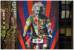 Poszterek 120x80 Albert Einstein Graffiti