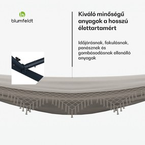 SwayStation Boho függőágy, 320 x 116 cm, időjárásálló, rozsdamentes, rozsdamentes