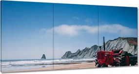 Képek 180x90 Traktor a tengerparton Tengerpart