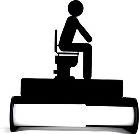 Luzak fali papírtartó falra szerelhető. Kiegészíthető akasztóval