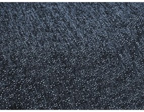 Sötétkék zsenília kinyitható-tárolóhelyes sarokkanapé (bal oldali-U alakú) Everest – Bobochic Paris