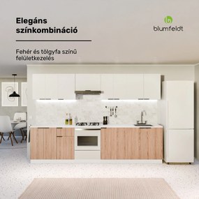 Blumfeldt WoodVista Fiókos szekrény, Robusztus MDF munkalap, Soft-Close zsanérok, Alumínium fogantyúk
