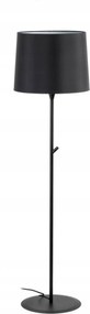 Faro Conga állólámpa, fekete, acél/textil, 153 cm, E27, IP20