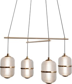 Italux modern függeszték alani átlátszó arany itxpnd-34375-4-hbr