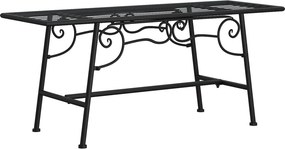 vidaXL fekete acél fa körüli pad 110 cm