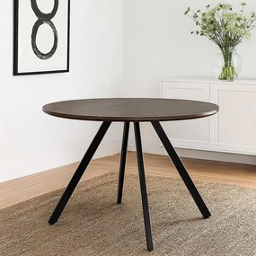 AVENBERG RONDO Étkezőasztal - Ø120, barna