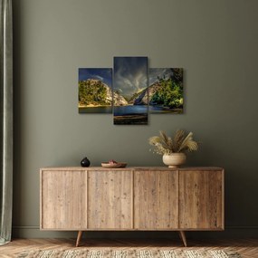Tájkép tóval (90x60 cm)