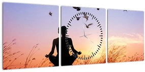 Kép - Meditáció (órával) (90x30 cm)
