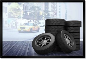 Poszterek keretben 60x40 Gumiabroncs csere szett