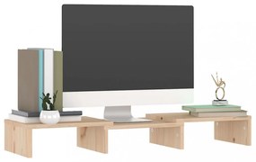 tömör fenyőfa monitorállvány 60 x 24 x 10,5 cm
