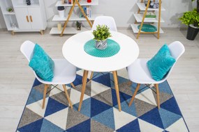 AKCIÓ Fehér étkezőasztal OSLO 80x80 II. osztály