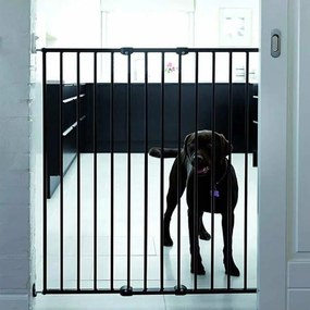 DogSpace Charlie extra magas kutyarács 62-107cm, csavarozható, fekete fém