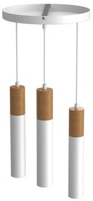 Csillár zsinóron CASSA 3xGU10/8W/230V fehér