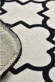 Fekete-bézs fürdőszobai kilépő 40x60 cm Kupa – Foutastic