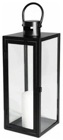 Fekete dekoratív lámpás, 63 cm