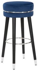 Kék kárpitozott bárszék (ülésmagasság 74 cm) Paris – Mauro Ferretti