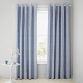 Fehér-kék függöny szett 2 db-os 168x229 cm Lucie Floral Frill – Catherine Lansfield