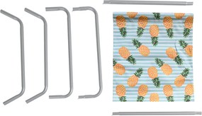 2 db-os készlet összecsukható strandnyugágy SAND PINEAPPLE, színes