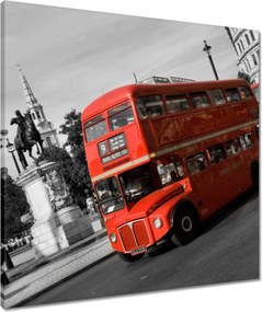 Vászonkép 60x60 Piros busz London