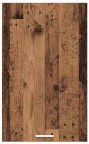 Függő szekrény Riga Régi fa és fehér 50 x 31 x 80 cm Faanyag