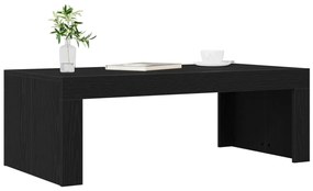 Fekete Tölgy Kávézóasztal 102x50x35 cm Műanyag Fa
