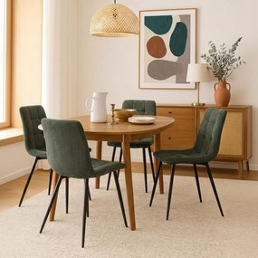 Avenberg ARDEN Étkezőszék szett - 4db, zöld