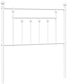 fehér fém fejtámla 80 cm