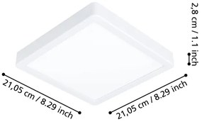 Eglo 900104 - LED Dimmelhető fürdőszobai világítótest FUEVA-Z LED/16,5W/230V IP44