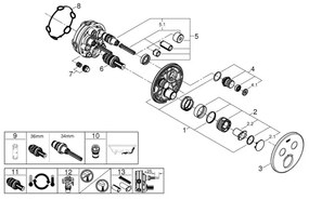 GROHE 29119000 - GROHTHERM SMARTCONTROL termosztát, fényes króm