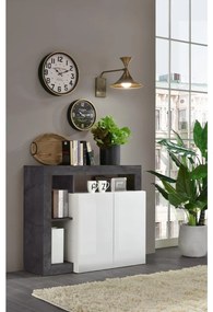 Komód LENOR fehér/antracit