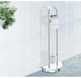 WENKO 16608100 - COSENZA WC-kefe 33x84 cm, fényes króm/szatén