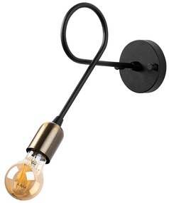 Fekete fali lámpa Viraj – Opviq lights