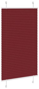 pliszírozott redőny Bordeaux piros 80x150 cm szövetszélesség